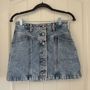 Abercrombie & Fitch Blue Denim Mini Skirt